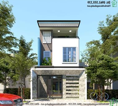 Mẫu thiết kế nhà phố 3 tầng 4x13m hiện đại NDNP3T65