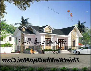 Bản vẽ xây nhà cấp 4 mái thái 1 tầng rộng 150m2 anh Thịnh