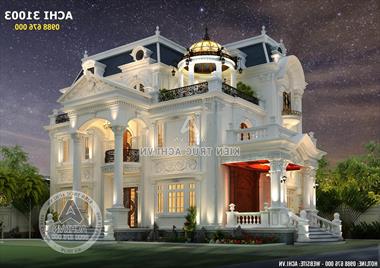 Biệt thự 3 tầng kiến ​​trúc tân cổ điển - Mã số: ACHI 31003