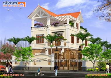 Nhà 3 tầng đẹp, hiện đại, sang trọng - MV1507