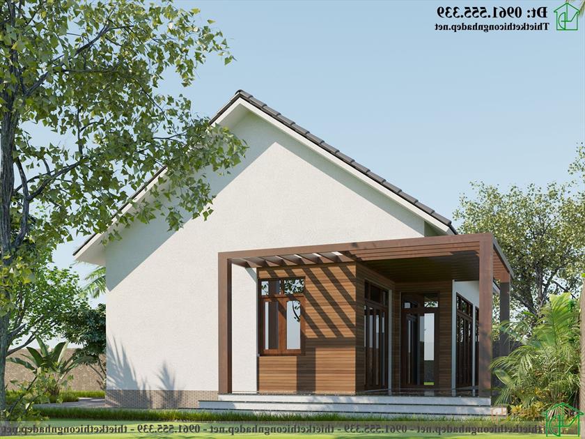 Mẫu thiết kế nhà cấp 4 mái thái 8x12m NDNC4171