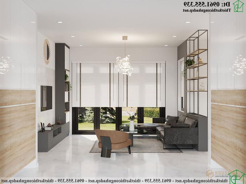 Nội thất đẹp phòng khách nhà cấp 4 NDNC4171