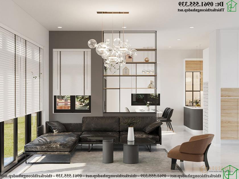 Sofa phòng khách nhà cấp 4 đẹp NDNC4171