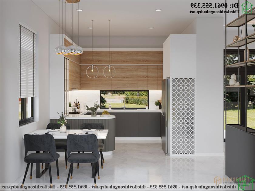 Mẫu thiết kế nhà bếp đẹp nhà cấp 4 NDNC4171