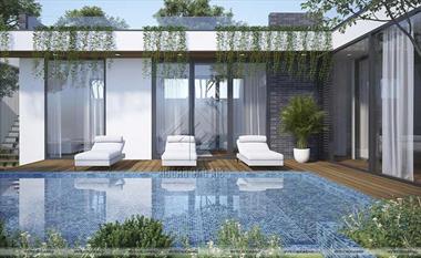 Mẫu biệt thự kiểu mỹ có hồ bơi siêu ấn tượng tại Bình Dương