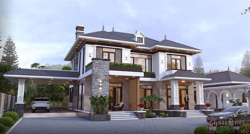 Mẫu thiết kế nhà mái thái đẹp, hoành tráng, siêu cao cấp và ấn tượng