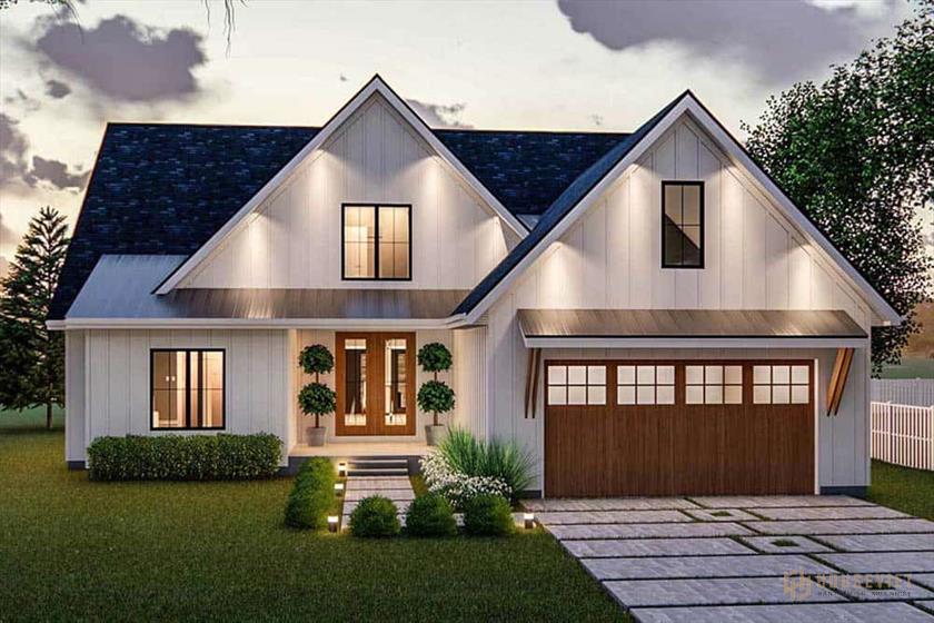 Nhà 1 tầng hiện đại có gác lửng