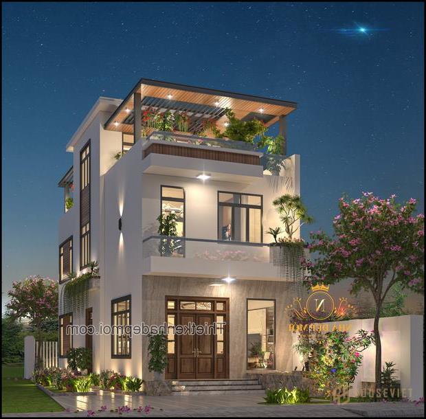 Mẫu nhà 2 tầng đẹp ở nông thôn đơn giản