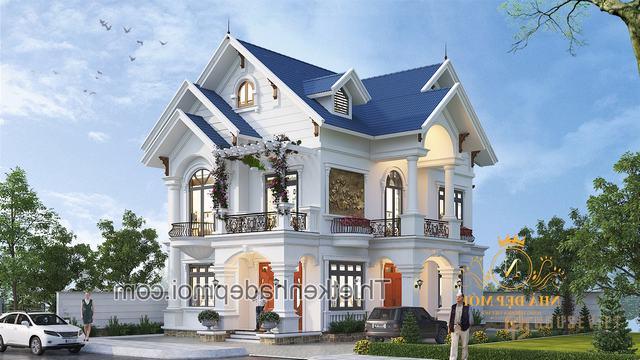 Biet thu 2 tang mai thai tan co dien