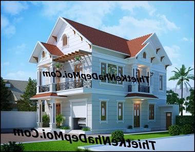 Các mẫu nhà vườn 2 tầng mái thái đẹp ở quê 3 4 phòng ngủ không phát sinh