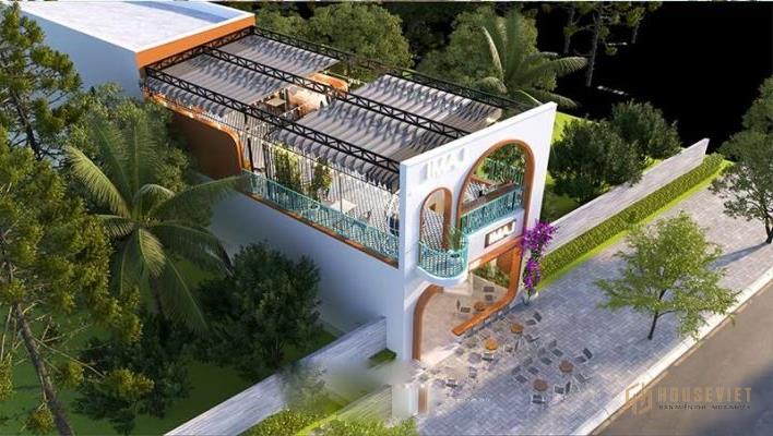 Cà phê nhìn từ trên cao