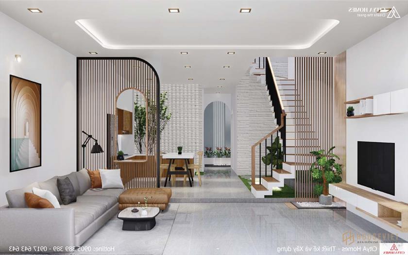 Bố cục không gian tổng thể hài hòa, mềm mại