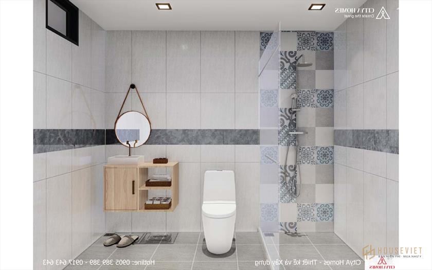 Phòng tắm nổi bật với các mẫu đá trang trí