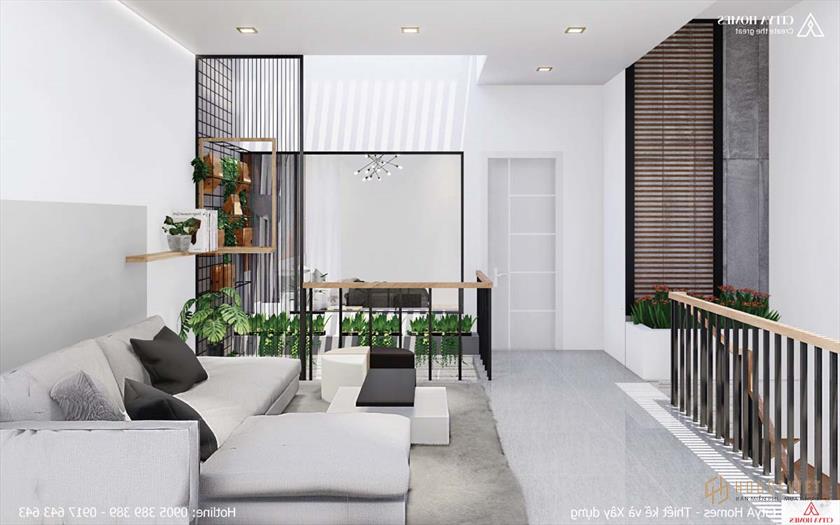 Cây xanh xuất hiện khắp nơi trong nhà