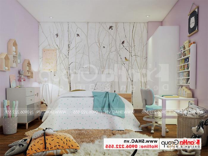 Mẫu thiết kế nhà ống 3 tầng hiện đại 5x15m đẹp tại Hải Phòng - SH NOD 0203 42 Cách bố trí phòng ngủ nhà ống ấn tượng bởi gam màu tươi trẻ