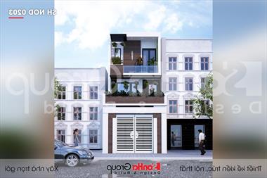 Mẫu thiết kế nhà ống 3 tầng hiện đại 5x15m đẹp tại Hải Phòng - SH NOD 0203