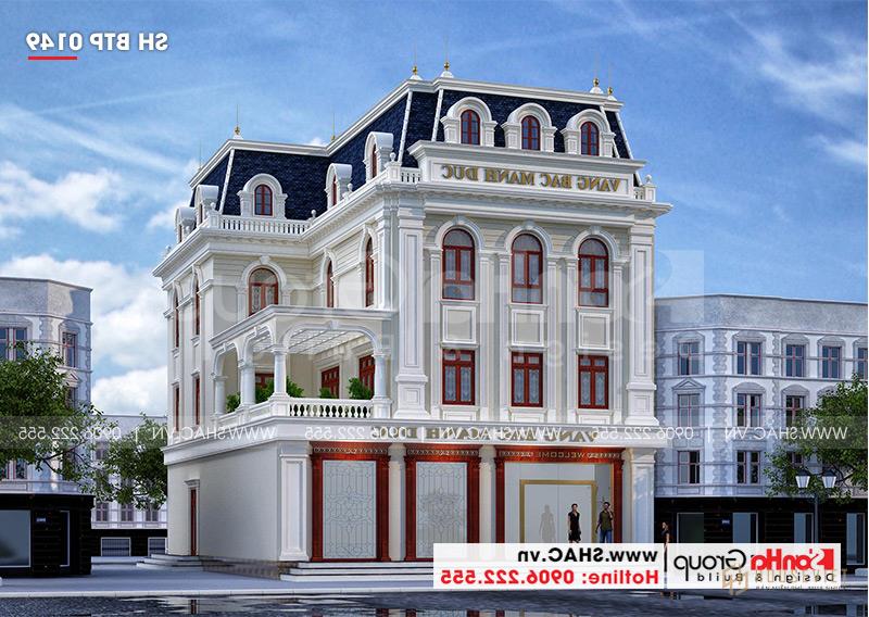 Mẫu biệt thự tân cổ điển 3 tầng 15m x 20m kết hợp kinh doanh tại Hải Phòng - SH BTP 0149 3 Kiến trúc biệt thự 3 tầng hội tụ những nét đẹp tinh tế của dòng kiến trúc tân cổ điển Pháp khiến bao người phải ngoái nhìn.