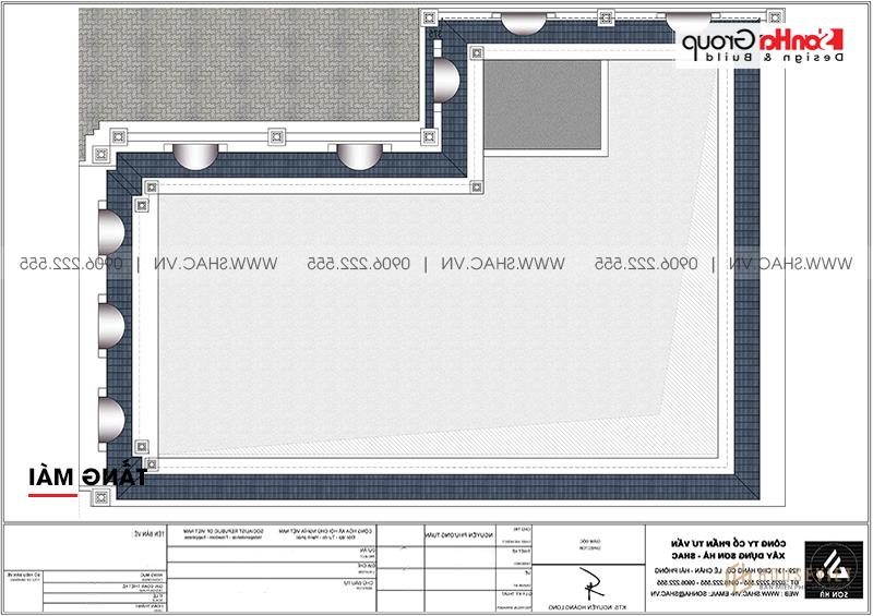 Mẫu biệt thự tân cổ điển 3 tầng 15m x 20m kết hợp kinh doanh tại Hải Phòng - SH BTP 0149 8 Bản vẽ chi tiết mặt bằng công năng biệt thự tân cổ điển kết hợp kinh doanh tại Hải Phòng