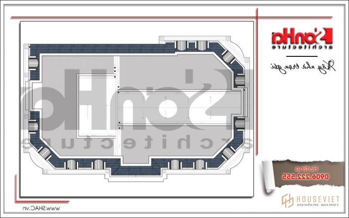 Mẫu thiết kế khách sạn cổ điển đẹp tiêu chuẩn 4 sao tại Quảng Ninh - SH KS 0042 24 Kế hoạch 8 tầng khách sạn cửa hàng mơ ước sh ks 0042