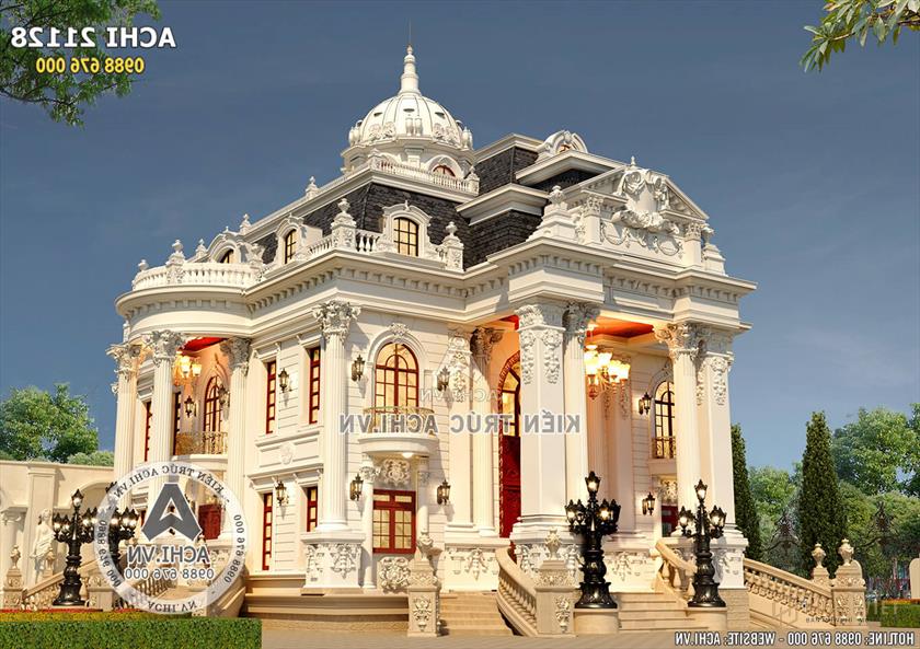 Mẫu thiết kế nhà 2 lầu 1 trệt 1 lầu đẹp tại Bình Dương - ACHI 21128 Mẫu thiết kế nhà 2 lầu 1 trệt 1 lầu đẹp tại Bình Dương - ACHI 21128