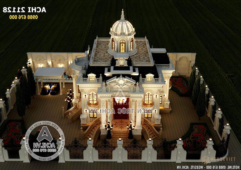 Mẫu biệt thự tân cổ điển 2 tầng nhìn từ trên cao Mẫu biệt thự tân cổ điển 2 tầng nhìn từ trên cao