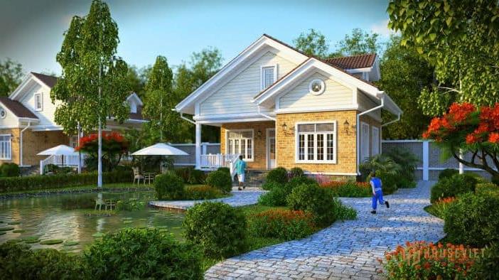 Biệt thự 8x12m | Tư Vấn Thiết Kế Thi Công Biệt Thự 96m2