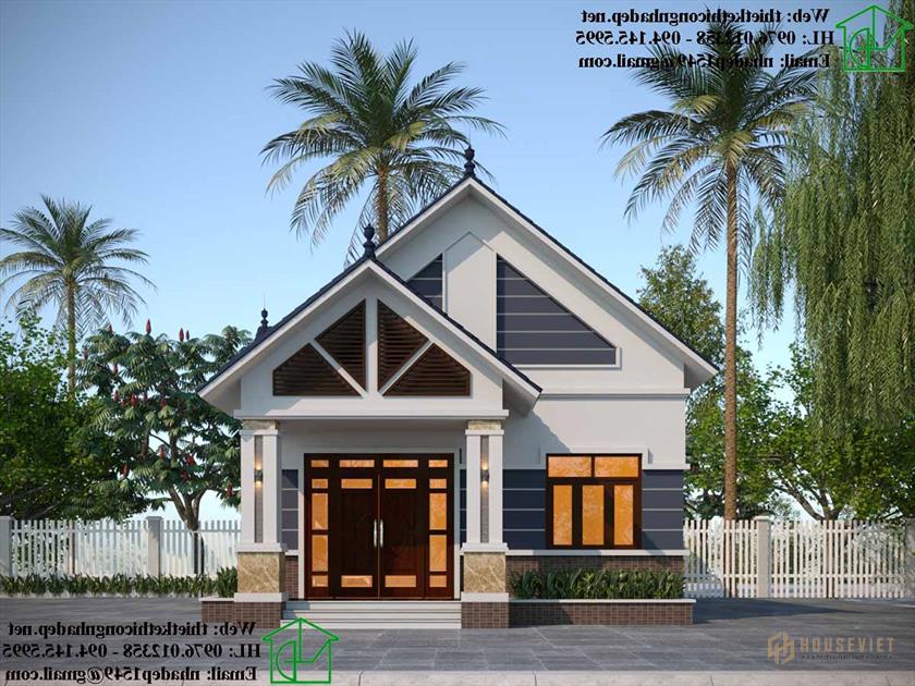 Phương án thiết kế thứ hai của ngôi nhà NDNC4121