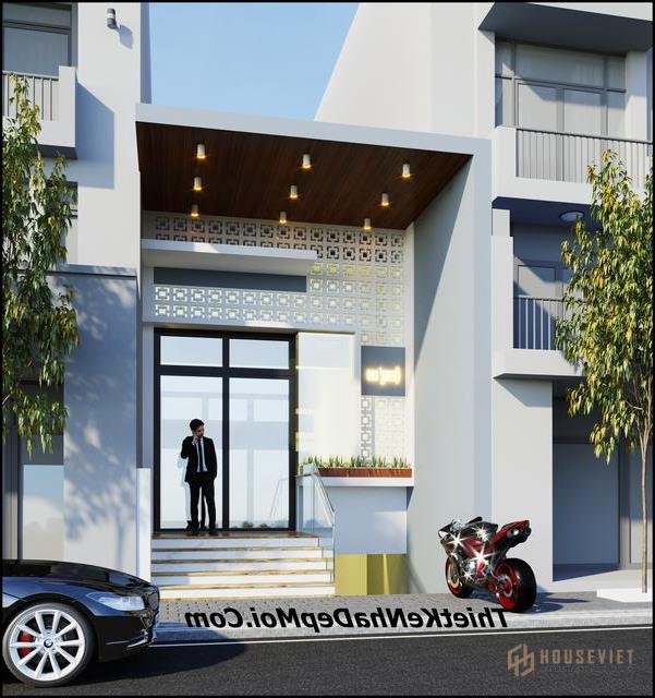 Maquette d'une maison de ville niveau 4 avec une belle mezzanine 5x20