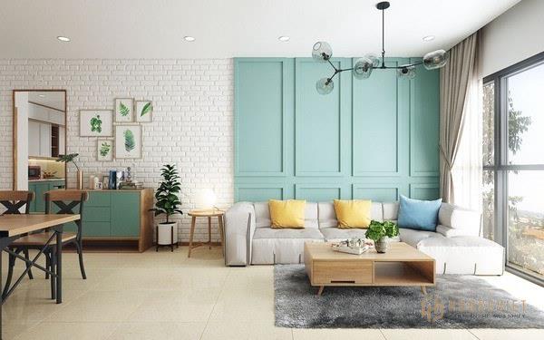 Thiết kế phòng khách nhỏ đẹp với gam màu sáng