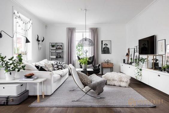 Thiết kế phòng khách phong cách Scandinavian