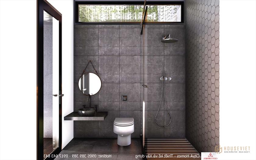 Phòng tắm đá tổ ong phong cách mới