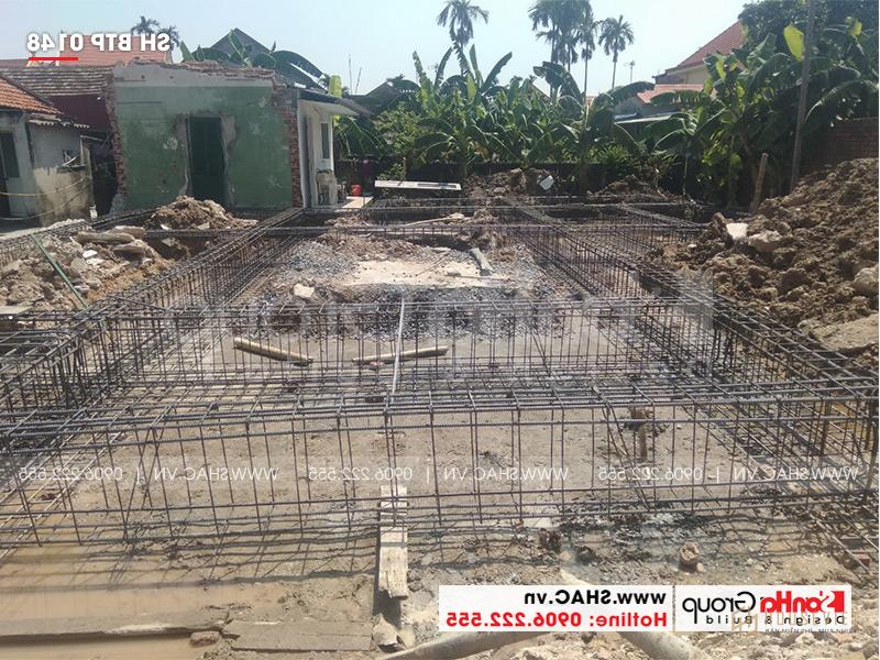 Biệt thự tân cổ điển mái thái 1 tầng 130m2 mặt tiền 10m - SH BTP 0148 11 Hình ảnh thực tế quá trình thi công mẫu biệt thự tân cổ điển 1 tầng đẹp
