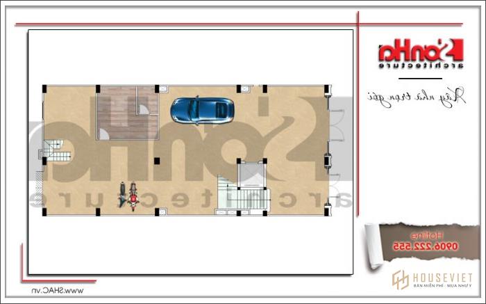 Mẫu khách sạn 3 sao 7 tầng cổ điển tại Hưng Yên - SH KS 0041 17 Công năng mặt bằng tầng 1 khách sạn 7 sao 3 sao cổ điển tại Hưng Yên sh ks 0041