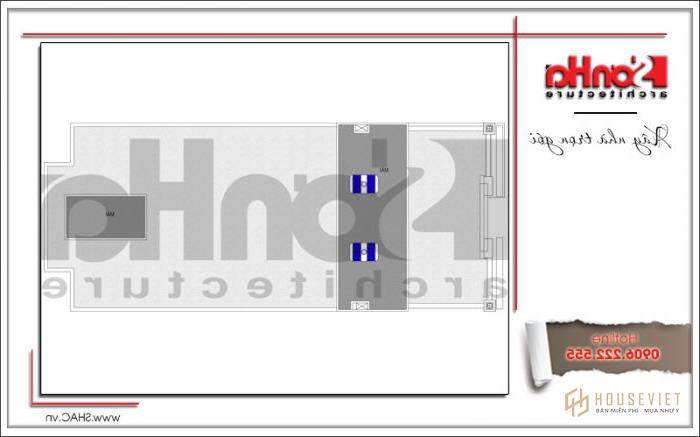 Mẫu khách sạn 7 tầng 3 sao cổ điển tại Hưng Yên - SH KS 0041 22 Mặt bằng công năng mái thái của khách sạn 3 sao 7 tầng cổ điển tại Hưng Yên sh ks 0041