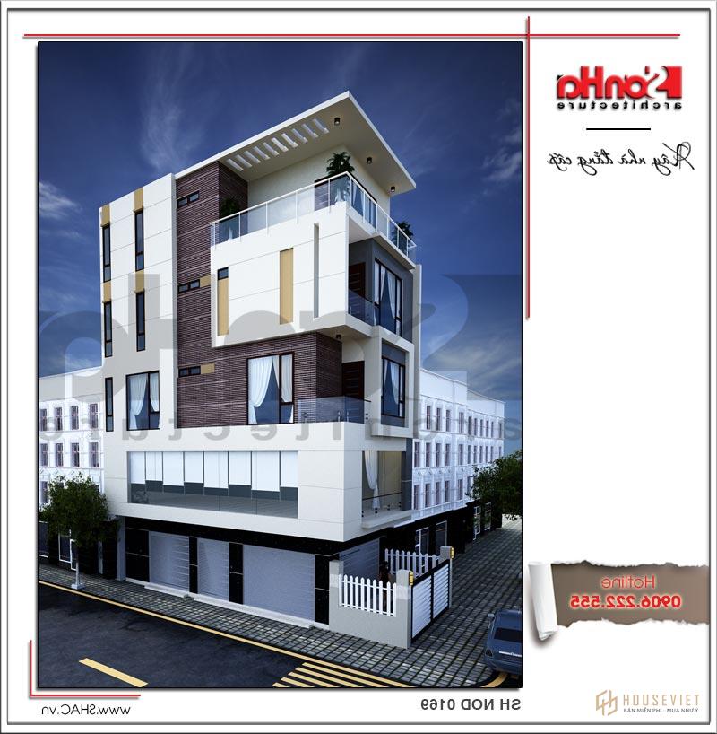 Thiết kế và thi công trọn gói nhà phố hiện đại 5 tầng tại 13 Hải Phòng Xây nhà trọn gói tại Hải Phòng mang đến ngôi nhà phố đẹp khang trang, tiện nghi