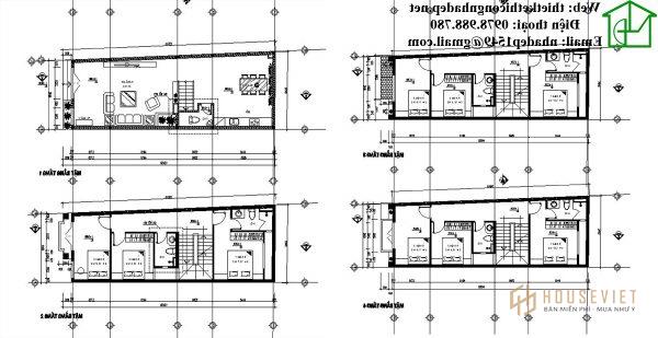 Mặt bằng công năng nhà phố NDNP5T3