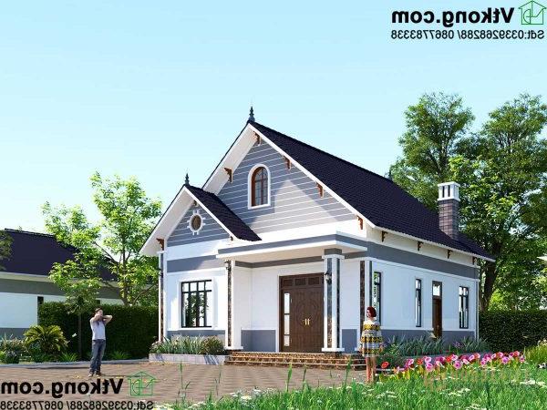 góc nghiêng của mẫu nhà cấp 4 9x13m NC456