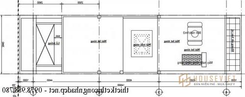 Mặt bằng công năng nhà phố 4 tầng 4x15m