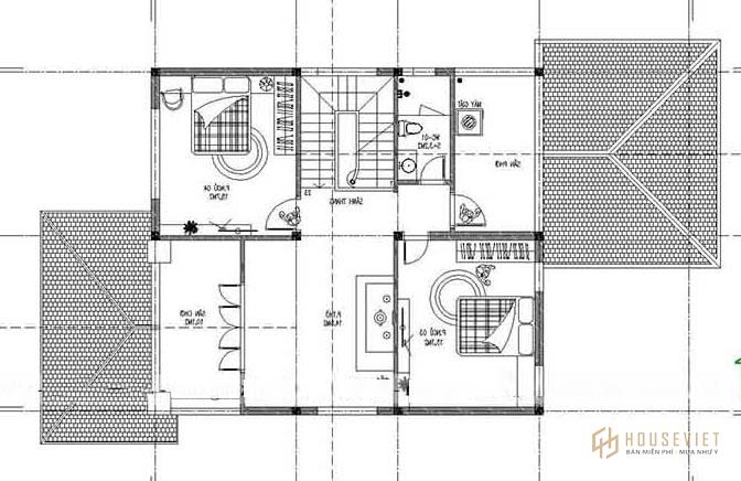 Mẫu nhà 2 tầng 9x15m