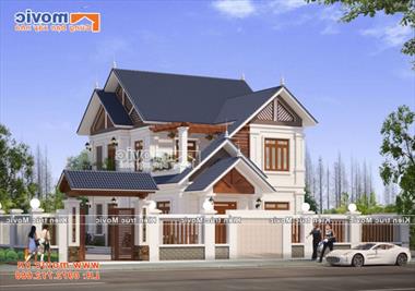 Mẫu nhà 2 tầng hiện đại giá rẻ đẹp như mơ - MV18235