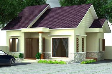 Mẫu nhà cấp 4 mái thái 2 phòng ngủ công năng khoa học.