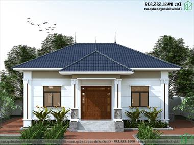 Mẫu thiết kế nhà cấp 4 mái thái 11x11m ở Đông Hưng Thái Bình NDNC4172