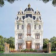 Thiết kế biệt thự cổ điển Pháp 4 tầng (TGĐ: Anh Tuấn - Hà Nam) BT43571