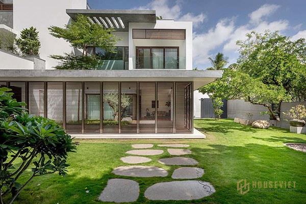 Mẫu biệt thự mini có sân vườn