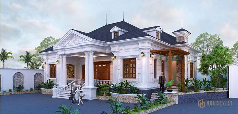 Mẫu biệt thự mini có sân vườn