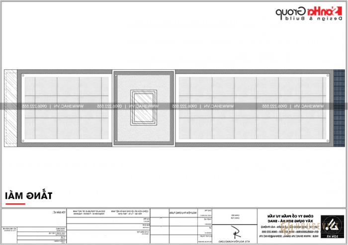 Bản vẽ mặt bằng công năng nhà ống 3 tầng tân cổ điển tại Hải Phòng 