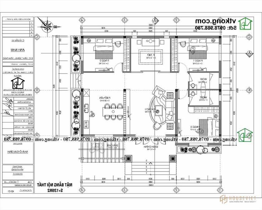 Nhà 1 Tầng Mái Thái 3 Phòng Ngủ 14x11m Tại Hải Phòng Bt1t88