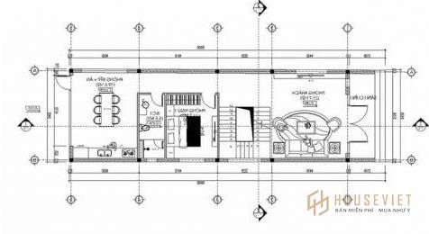 mẫu nhà hình ống 2 tầng 6x18m