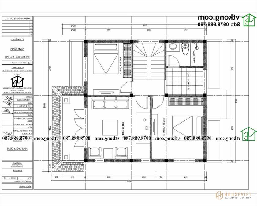 Mẫu Biệt Thự 2 Tầng Mái Nhật giá rẻ tại Hà Nam Bt2t78