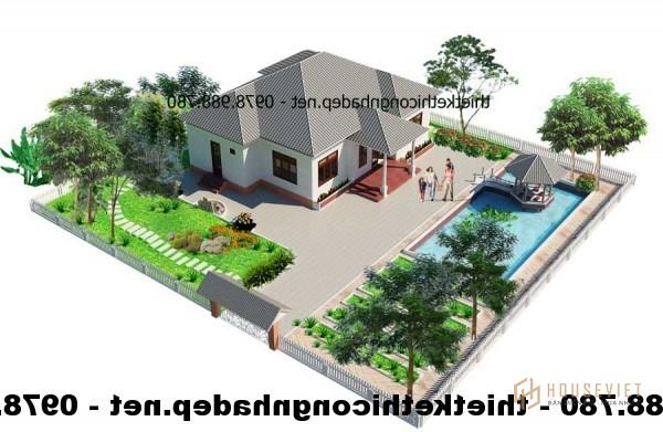 Thiết kế nhà vườn 1 tầng